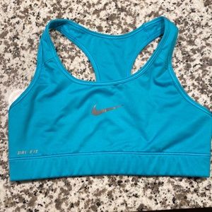 Blue size small Nike sports bra